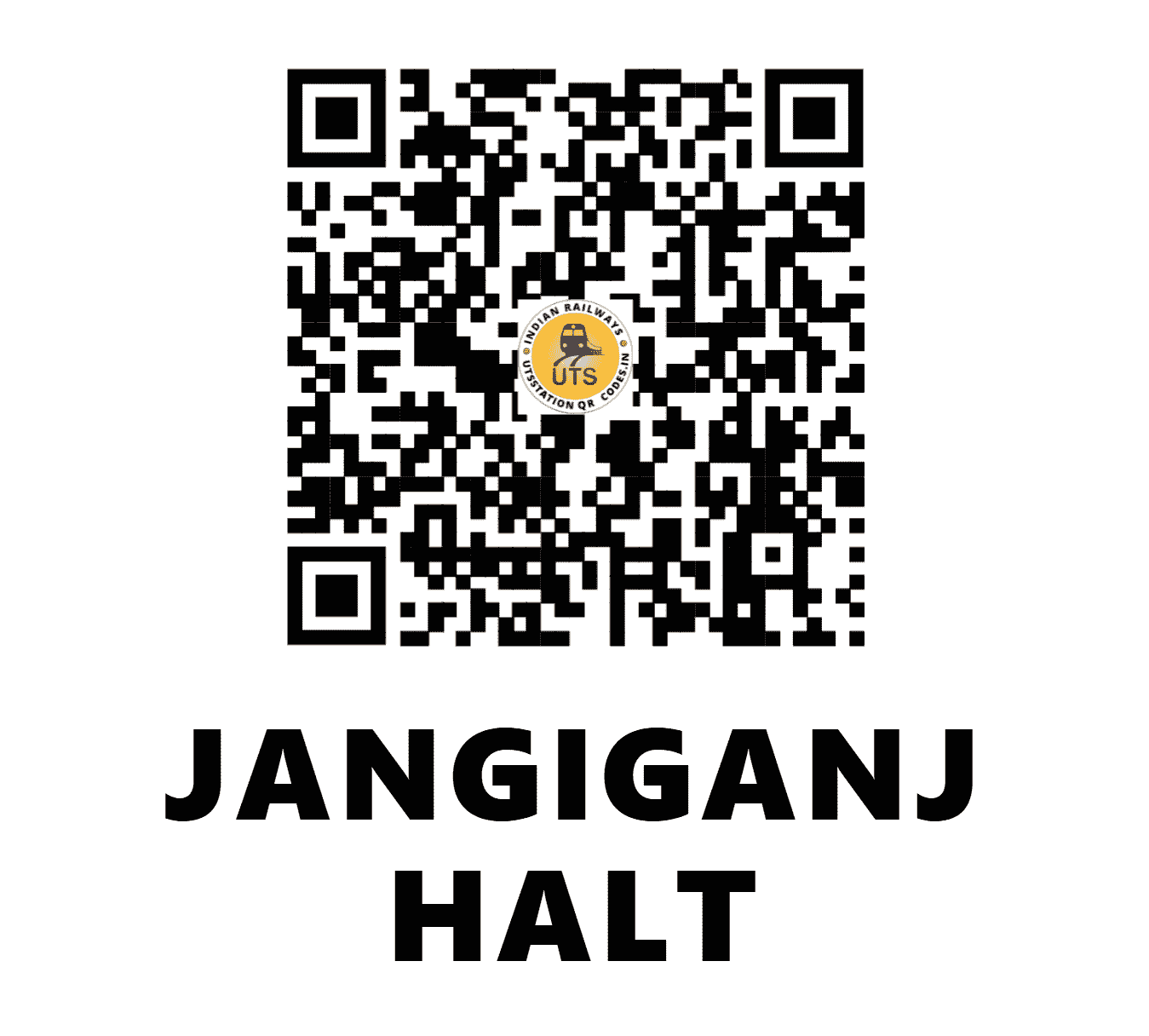 UTS QR Code for JANGIGANJ HALT - JGG - NE (UTTAR PRADESH)